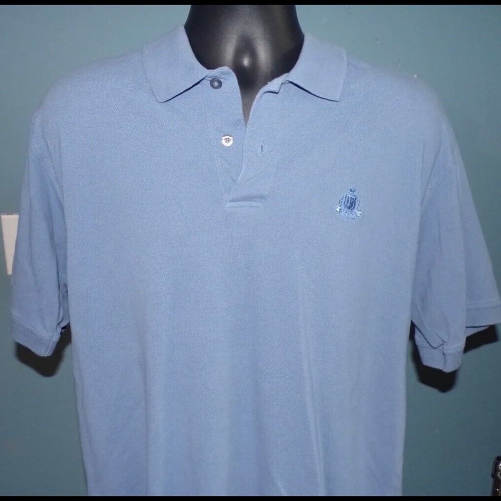 IZOD SILK WASH LIGHT BLUE SHORT SLEEVE POLO SHIRT SIZE LARGE